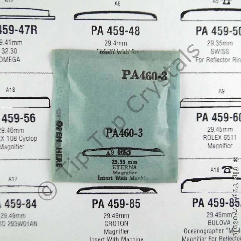 GS PA460-3 Watch Crystal - Click Image to Close