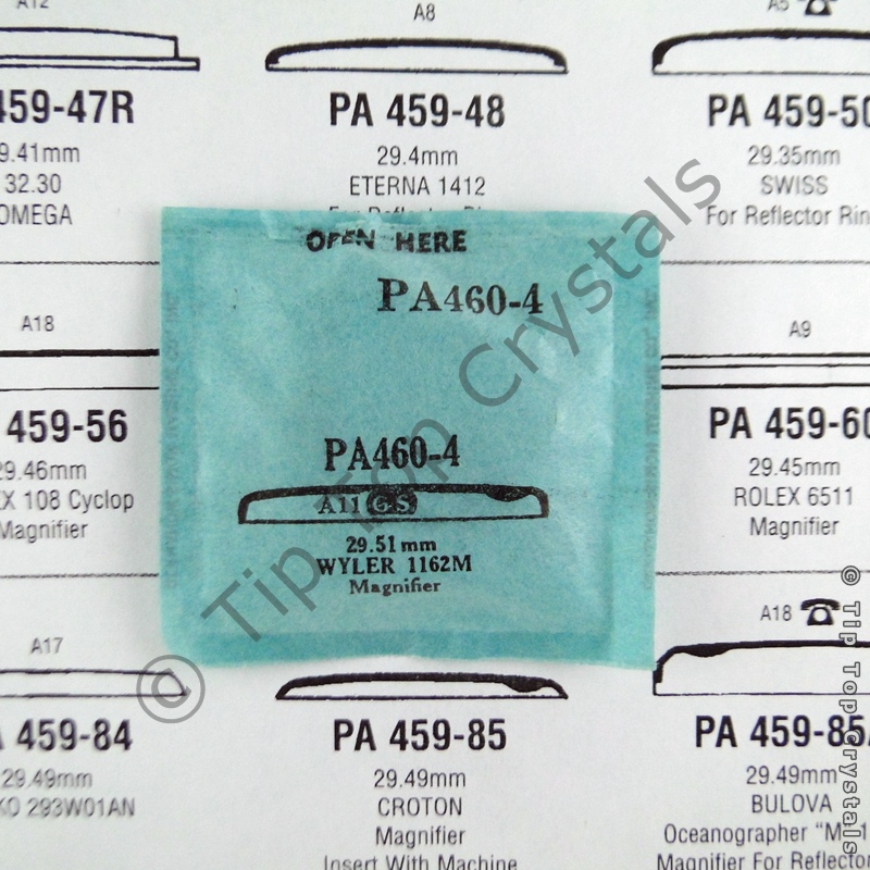 GS PA460-4 Watch Crystal - Click Image to Close