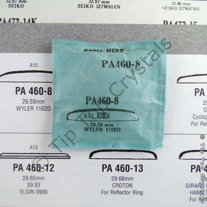 GS PA460-8 Watch Crystal - Click Image to Close