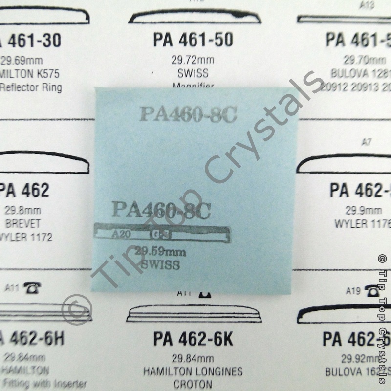 GS PA460-8C Watch Crystal - Click Image to Close