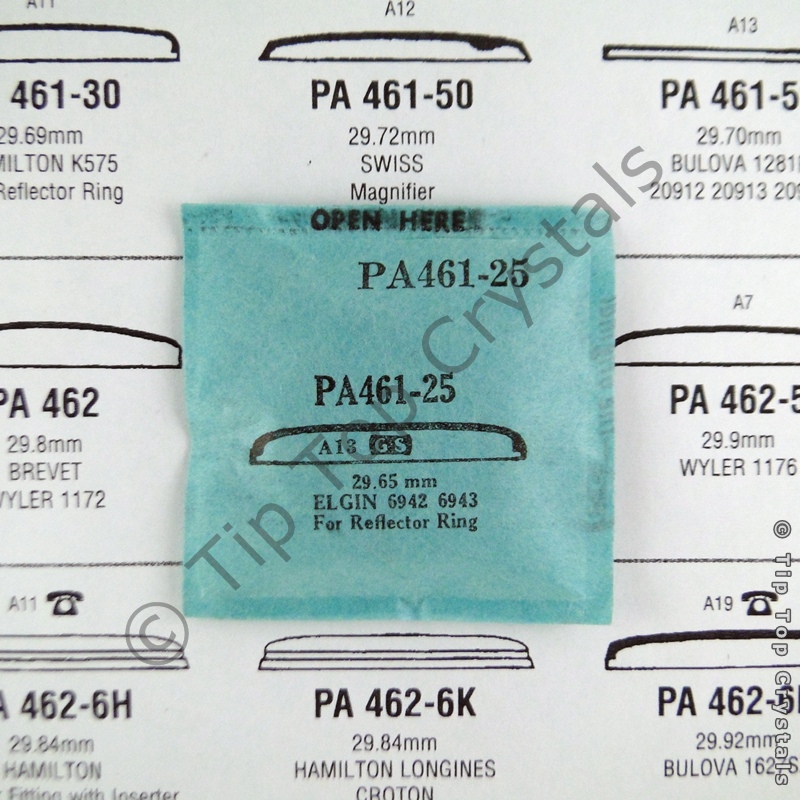 GS PA461-25 Watch Crystal - Click Image to Close