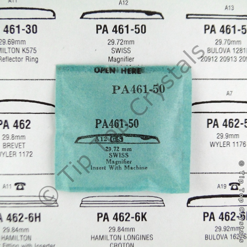 GS PA461-50 Watch Crystal - Click Image to Close