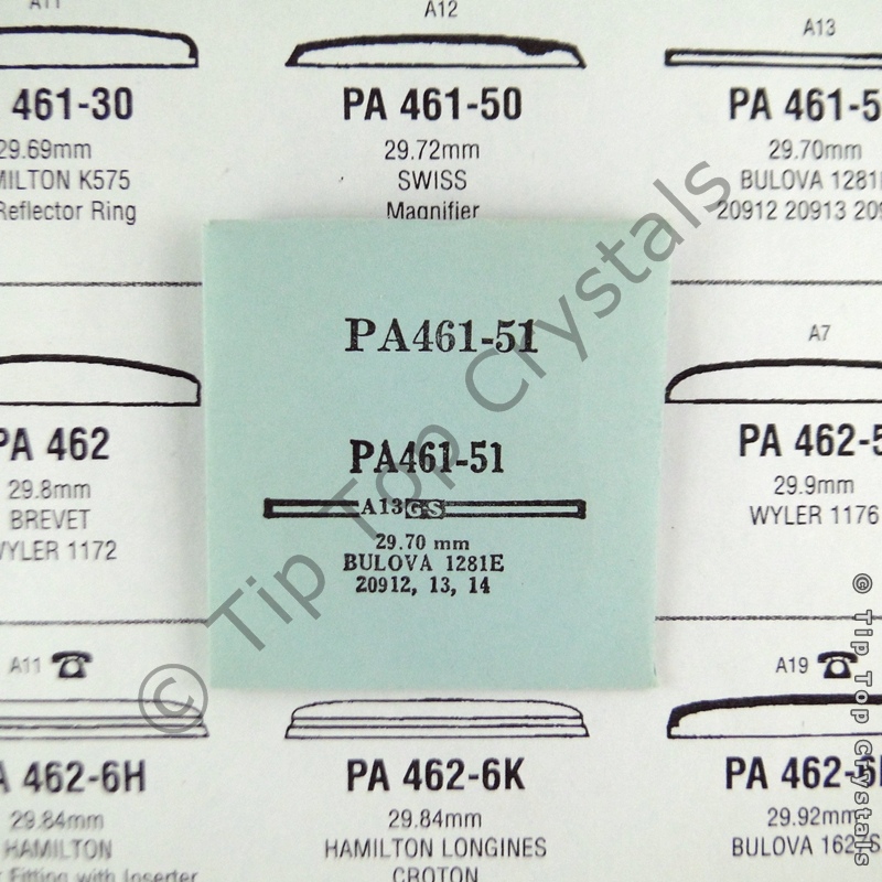 GS PA461-51 Watch Crystal - Click Image to Close