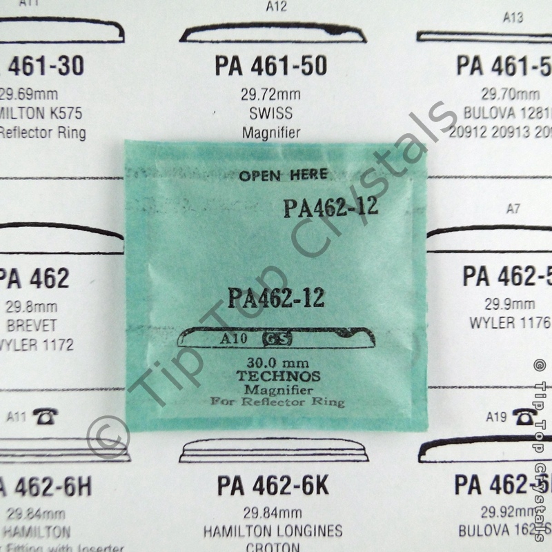 GS PA462-12 Watch Crystal - Click Image to Close