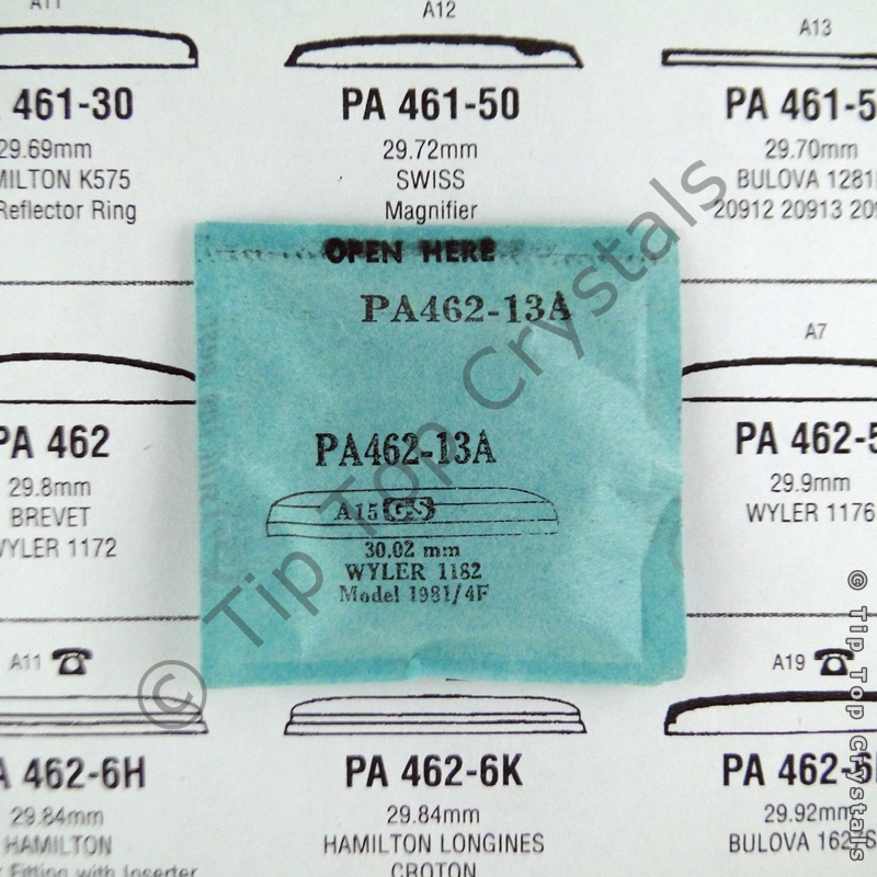 GS PA462-13A Watch Crystal - Click Image to Close