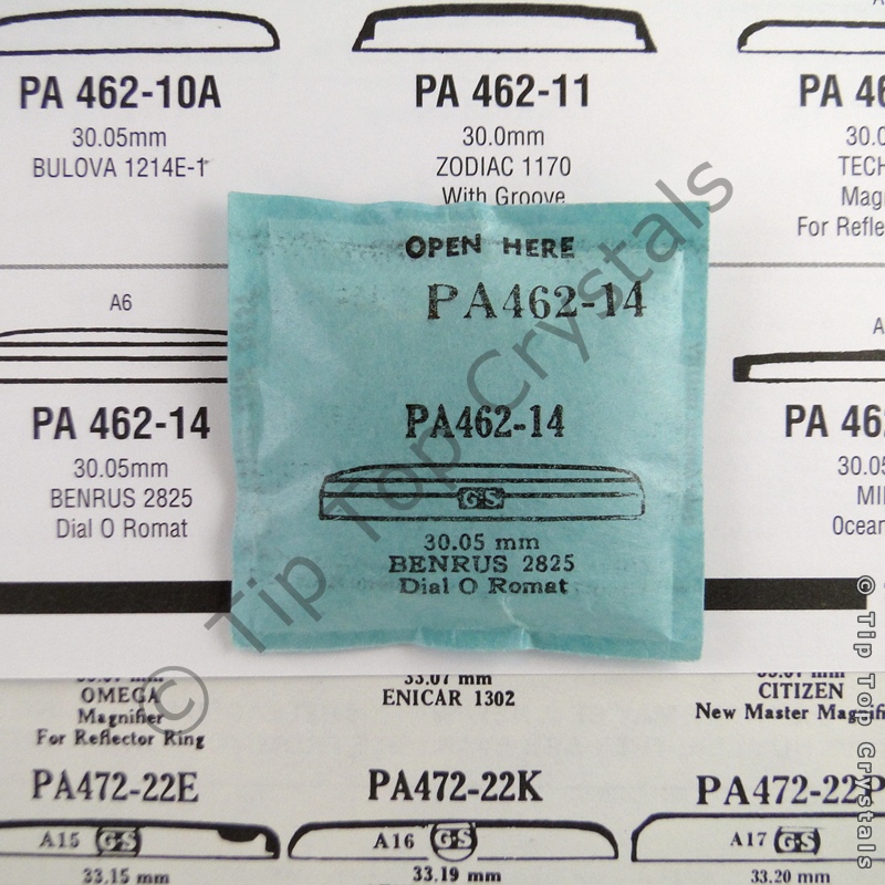 GS PA462-14 Watch Crystal - Click Image to Close