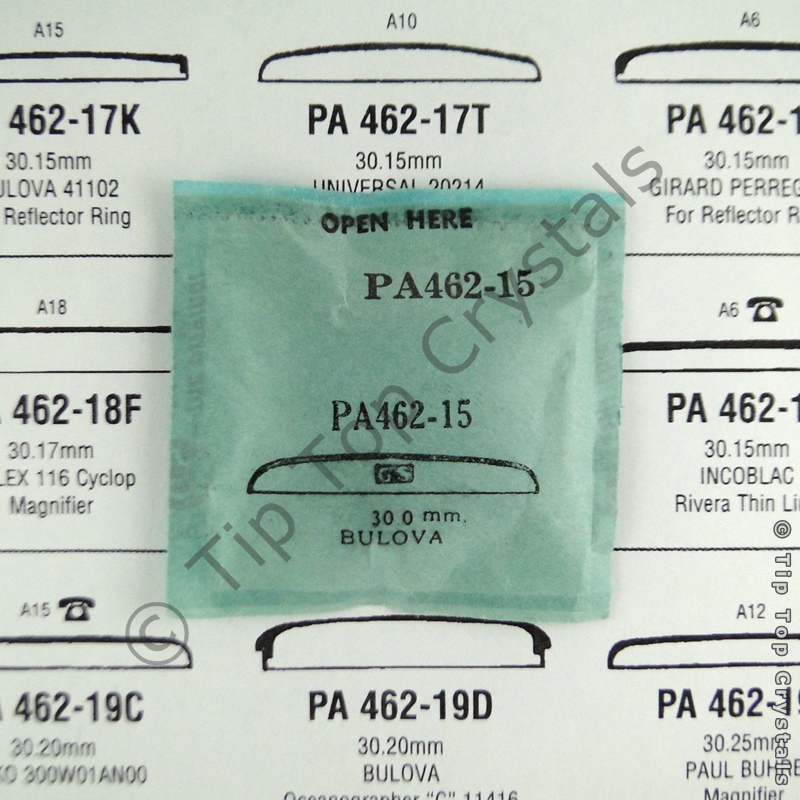 GS PA462-15 Watch Crystal - Click Image to Close