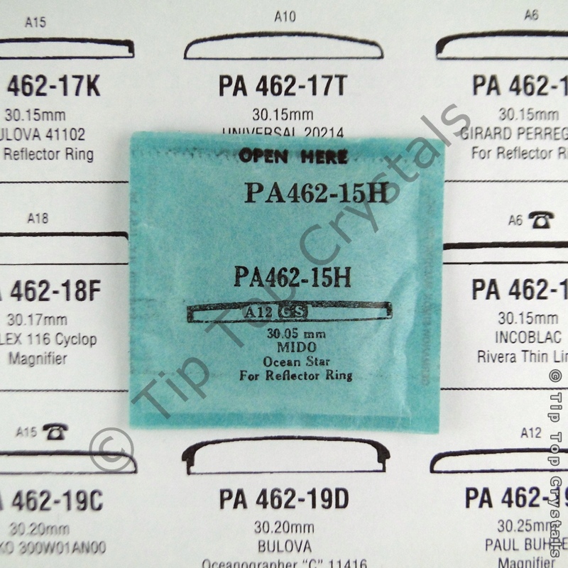 GS PA462-15H Watch Crystal - Click Image to Close