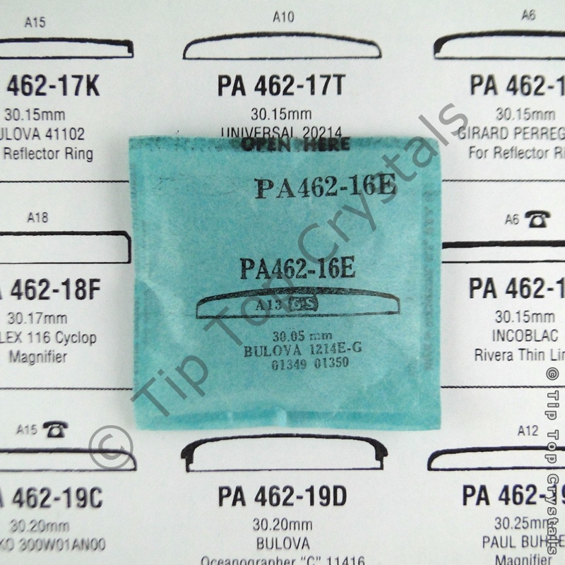 GS PA462-16E Watch Crystal - Click Image to Close