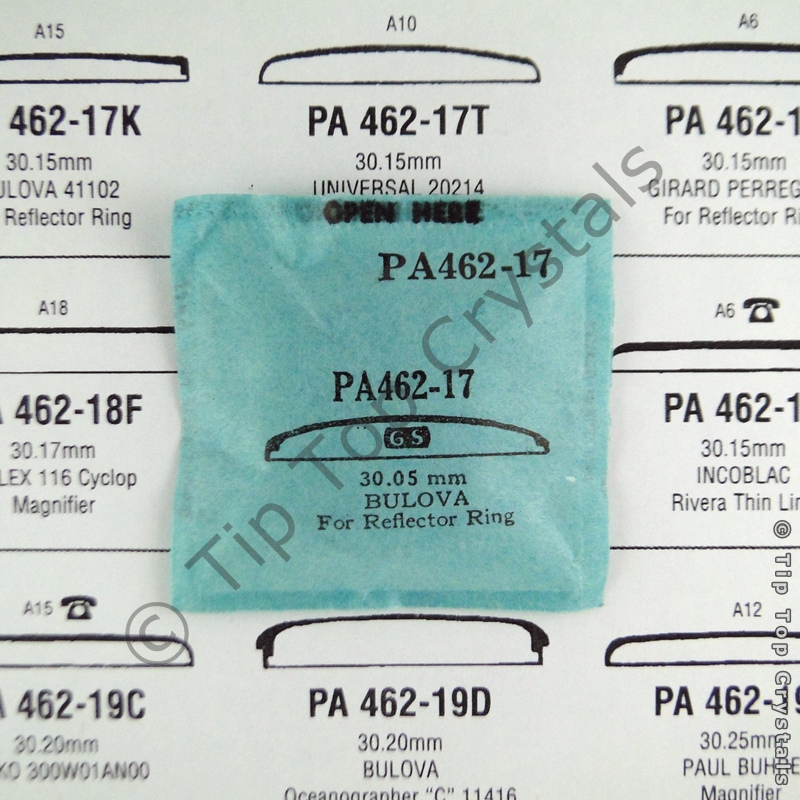 GS PA462-17 Watch Crystal - Click Image to Close