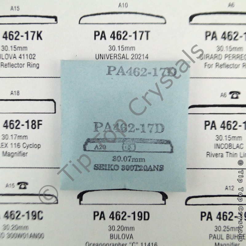 GS PA462-17D Watch Crystal - Click Image to Close