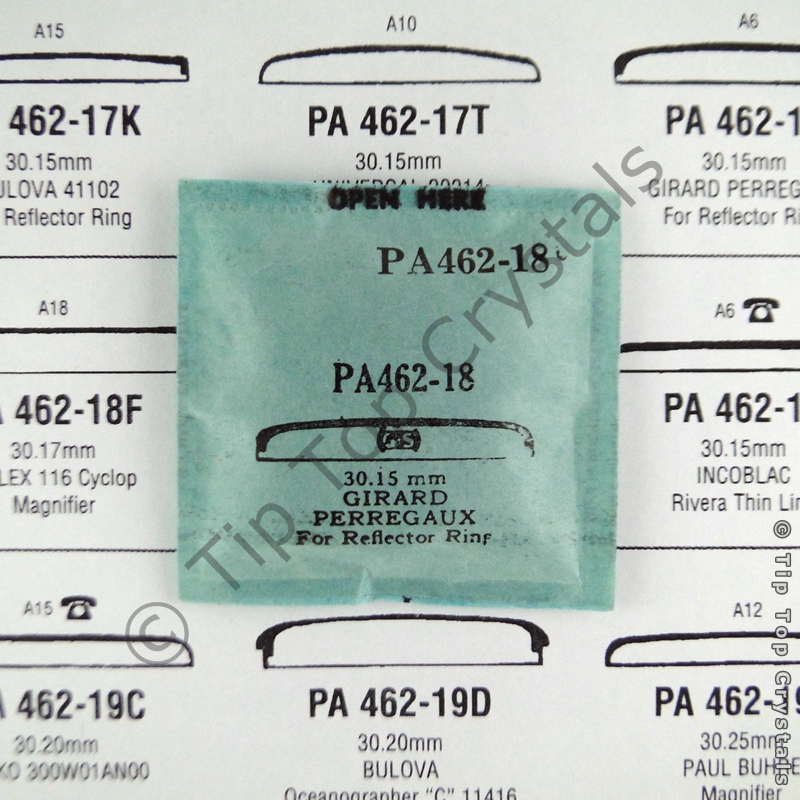 GS PA462-18 Watch Crystal - Click Image to Close