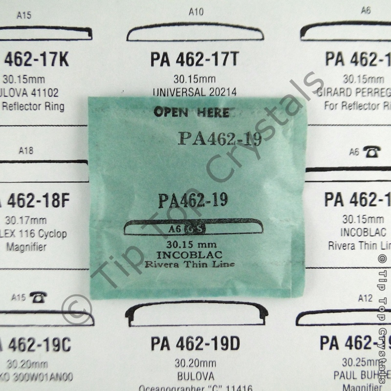 GS PA462-19 Watch Crystal - Click Image to Close