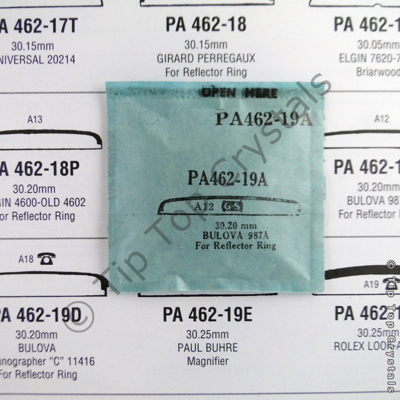 GS PA462-19A Watch Crystal - Click Image to Close