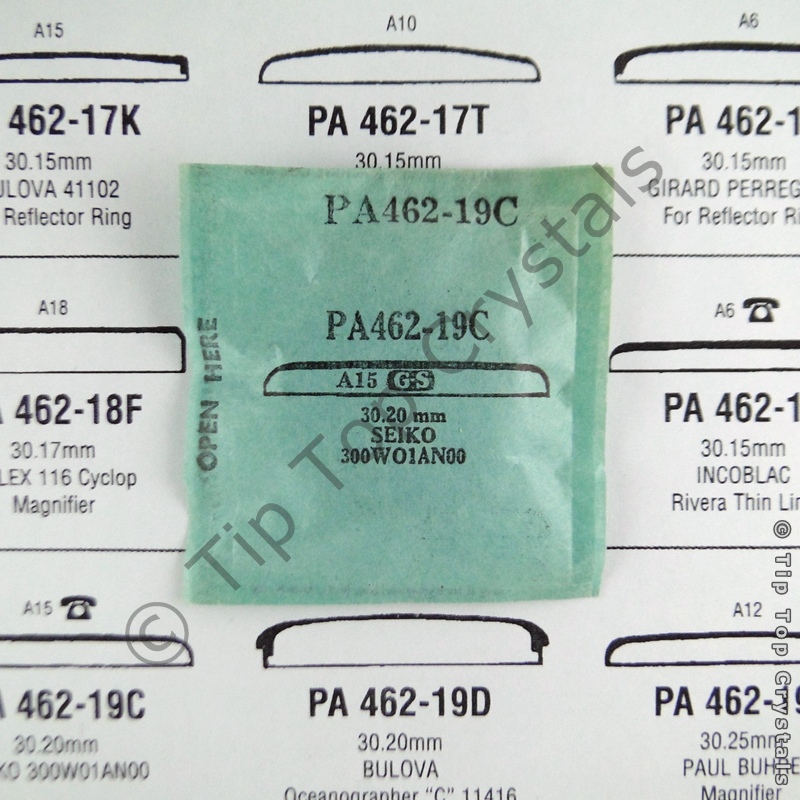 GS PA462-19C Watch Crystal - Click Image to Close