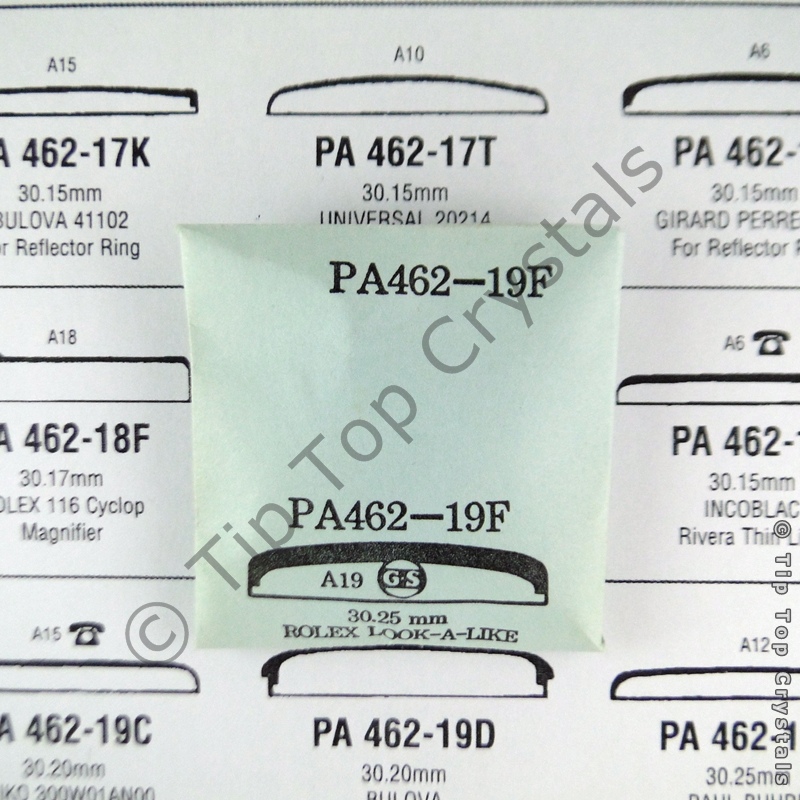 GS PA462-19F Watch Crystal - Click Image to Close