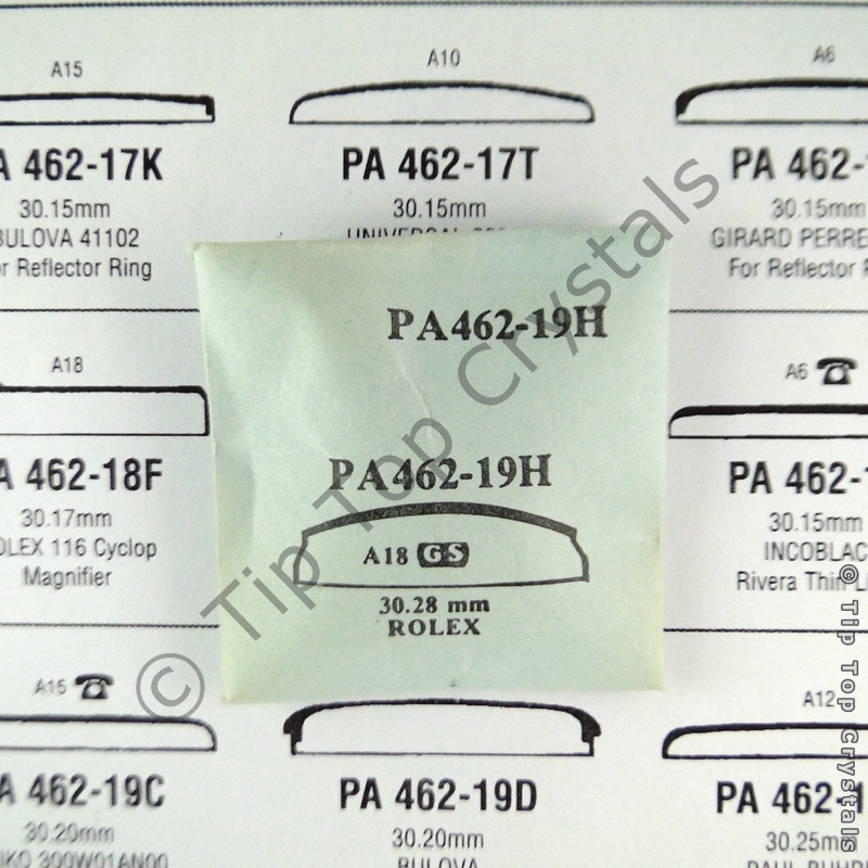 GS PA462-19H Watch Crystal - Click Image to Close