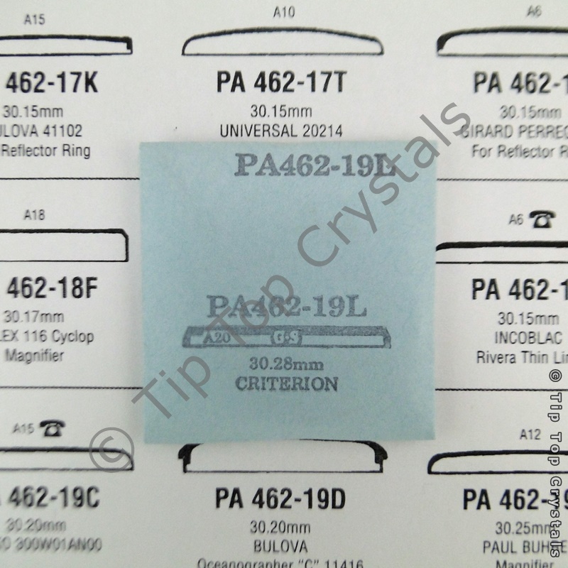 GS PA462-19L Watch Crystal - Click Image to Close