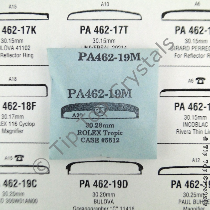 GS PA462-19M Watch Crystal - Click Image to Close