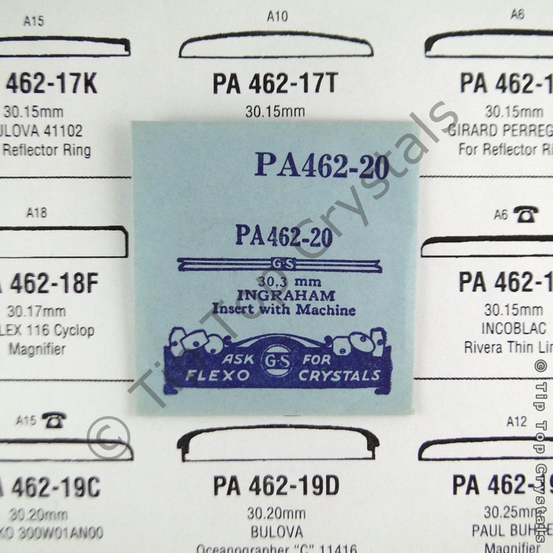 GS PA462-20 Watch Crystal - Click Image to Close