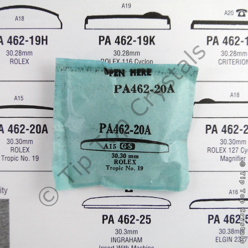 GS PA462-20A Watch Crystal - Click Image to Close