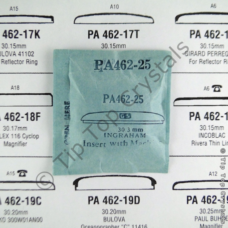 GS PA462-25 Watch Crystal - Click Image to Close