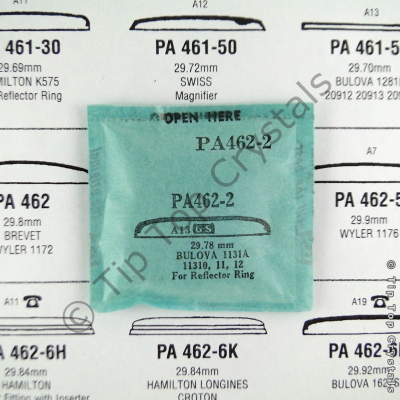 GS PA462-2 Watch Crystal - Click Image to Close