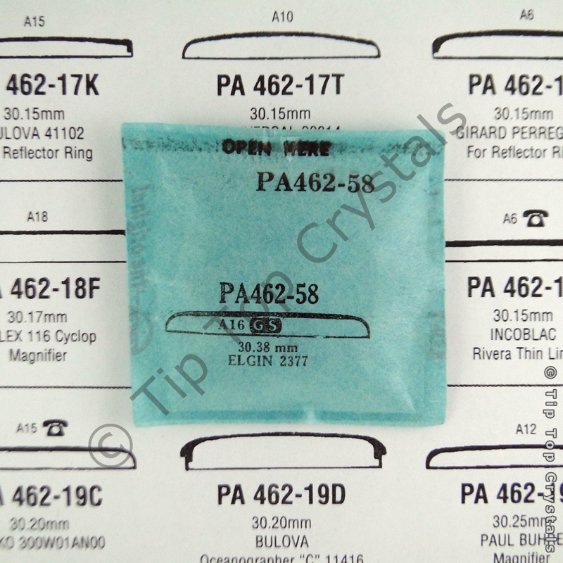 GS PA462-58 Watch Crystal - Click Image to Close