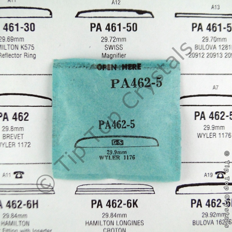 GS PA462-5 Watch Crystal - Click Image to Close