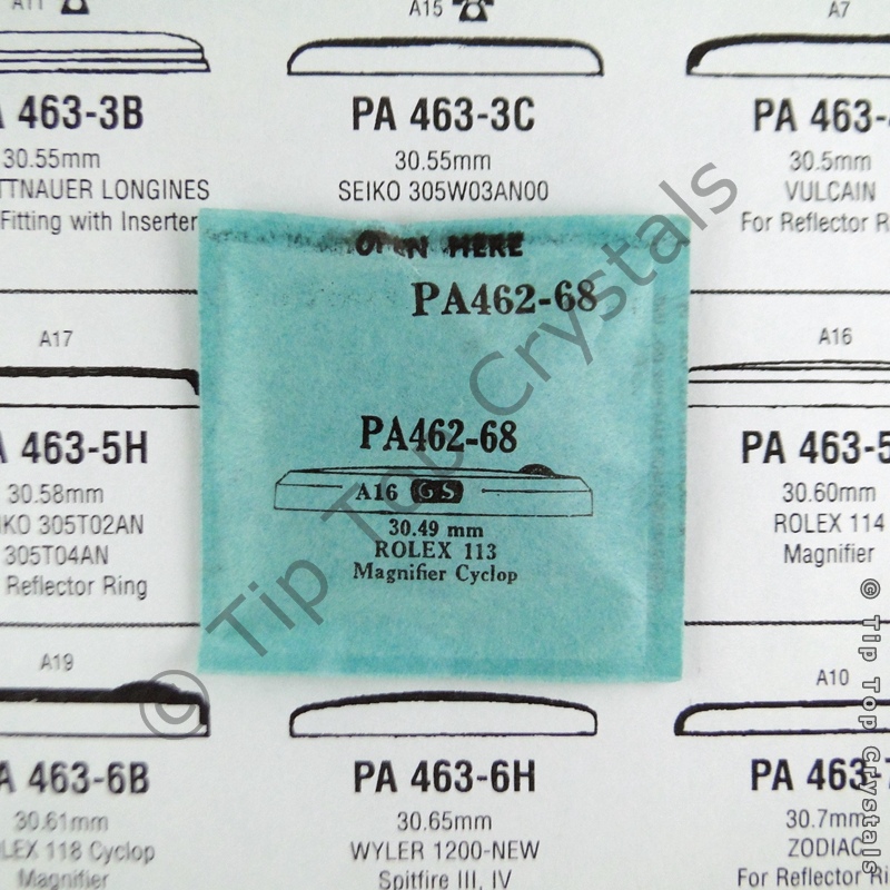 GS PA462-68 Watch Crystal - Click Image to Close