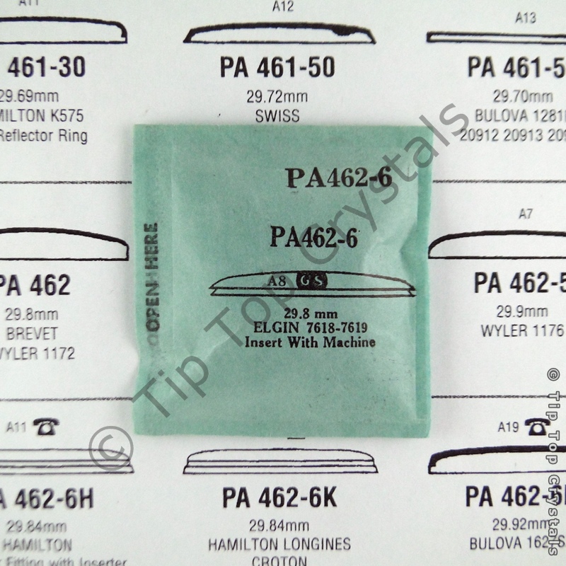 GS PA462-6 Watch Crystal - Click Image to Close