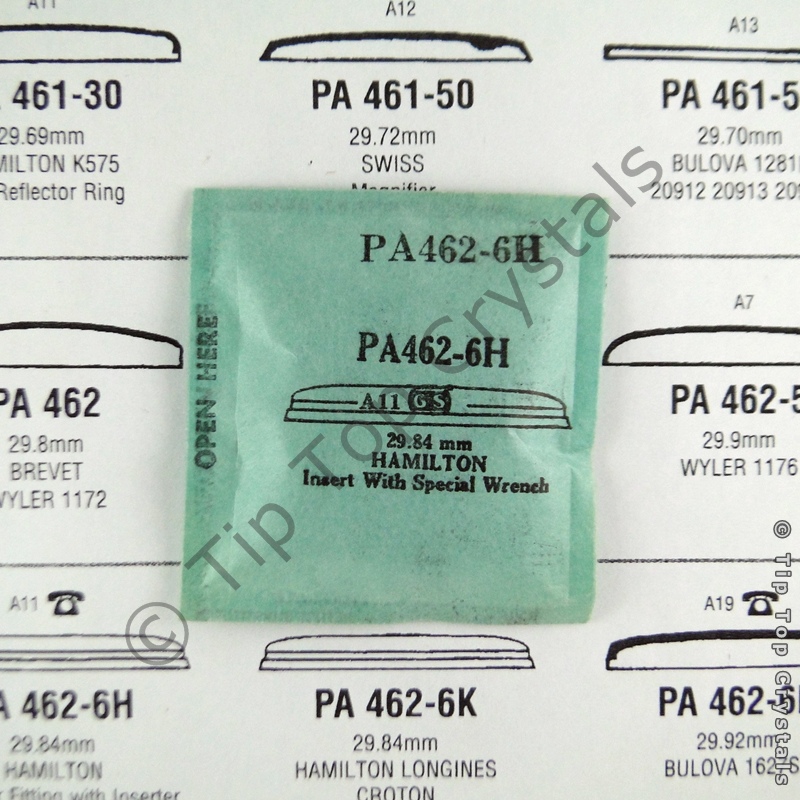 GS PA462-6H Watch Crystal - Click Image to Close