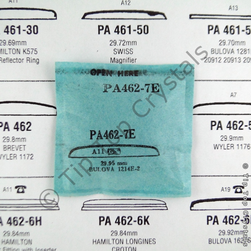 GS PA462-7E Watch Crystal - Click Image to Close