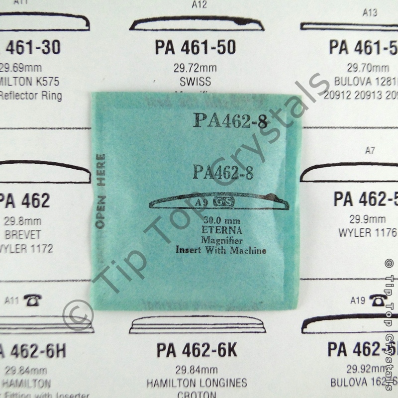 GS PA462-8 Watch Crystal - Click Image to Close