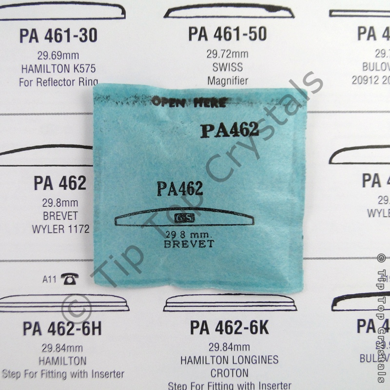 GS PA462 Watch Crystal - Click Image to Close