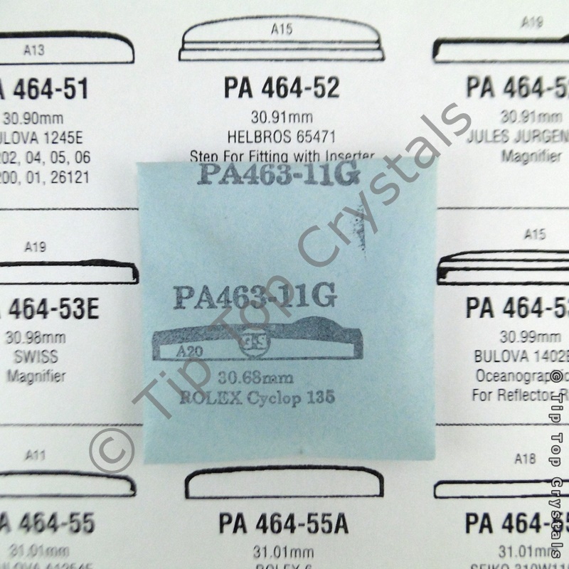 GS PA463-11G Watch Crystal - Click Image to Close