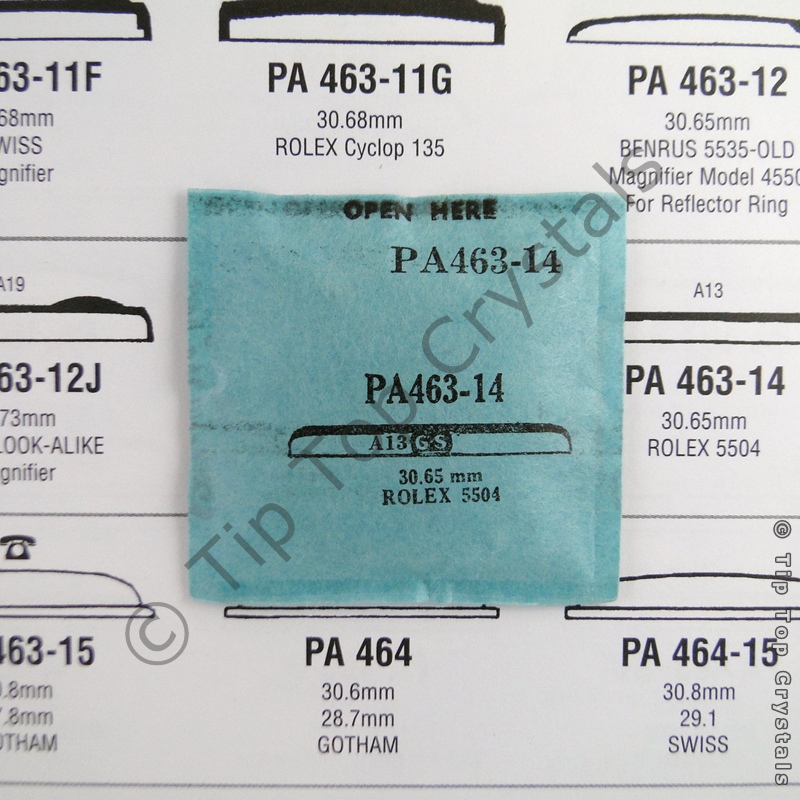 GS PA463-14 Watch Crystal - Click Image to Close