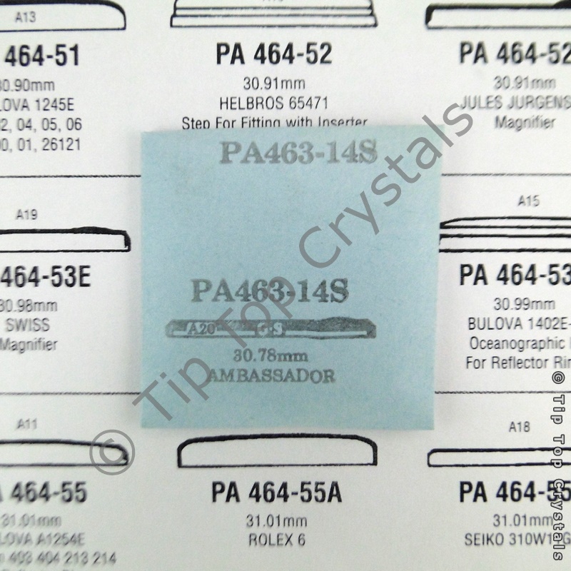 GS PA463-14S Watch Crystal - Click Image to Close