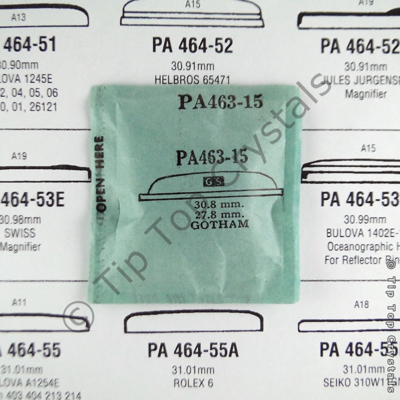 GS PA463-15 Watch Crystal - Click Image to Close