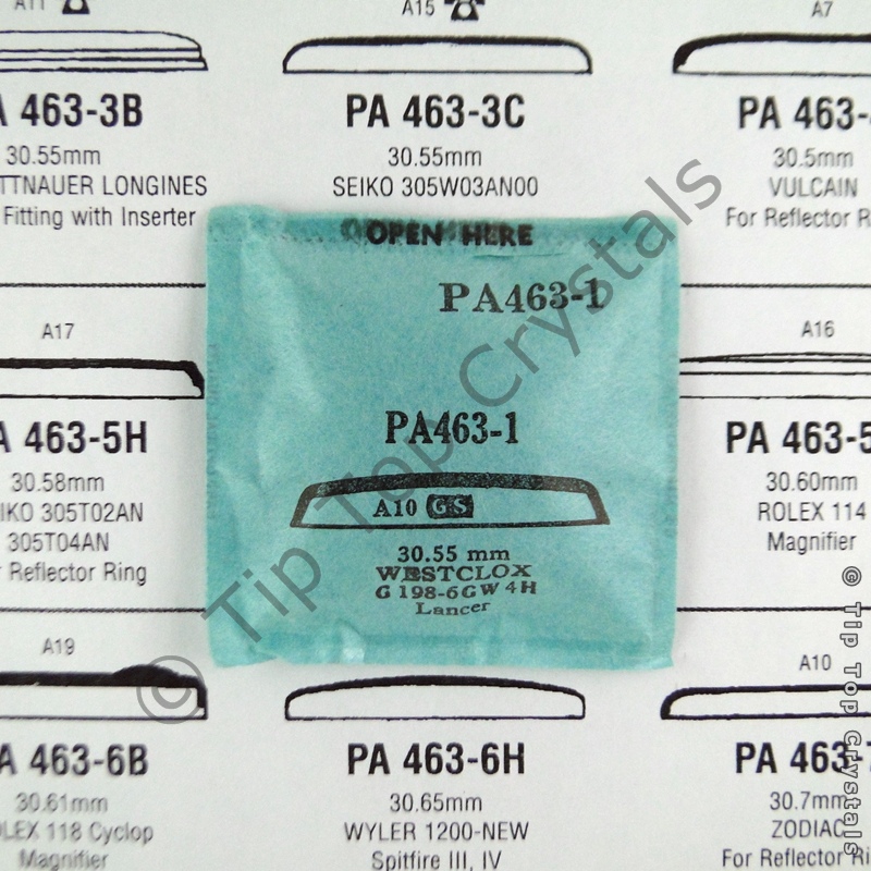 GS PA463-1 Watch Crystal - Click Image to Close