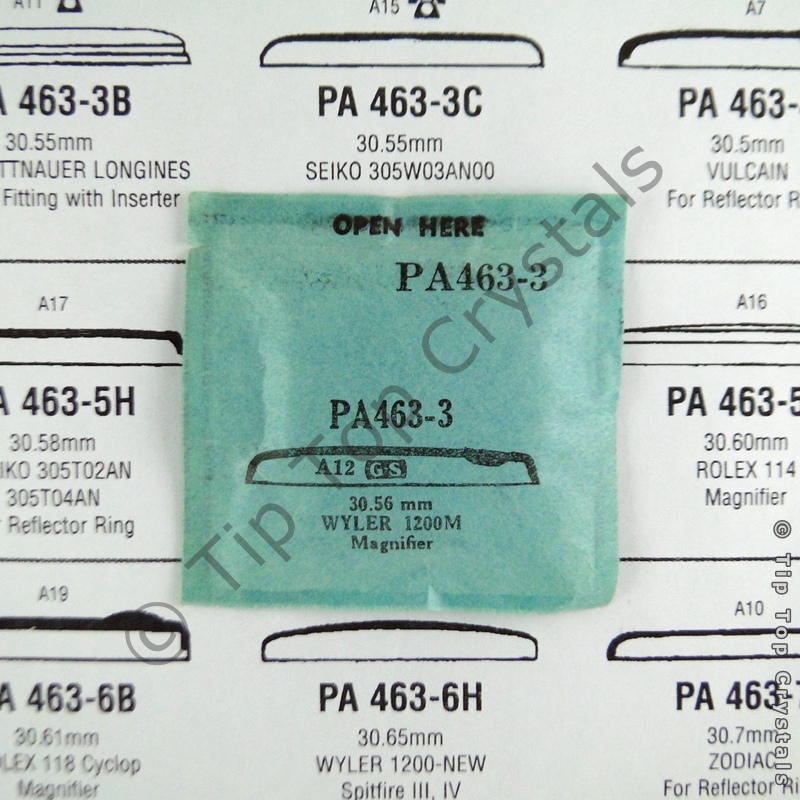 GS PA463-3 Watch Crystal - Click Image to Close