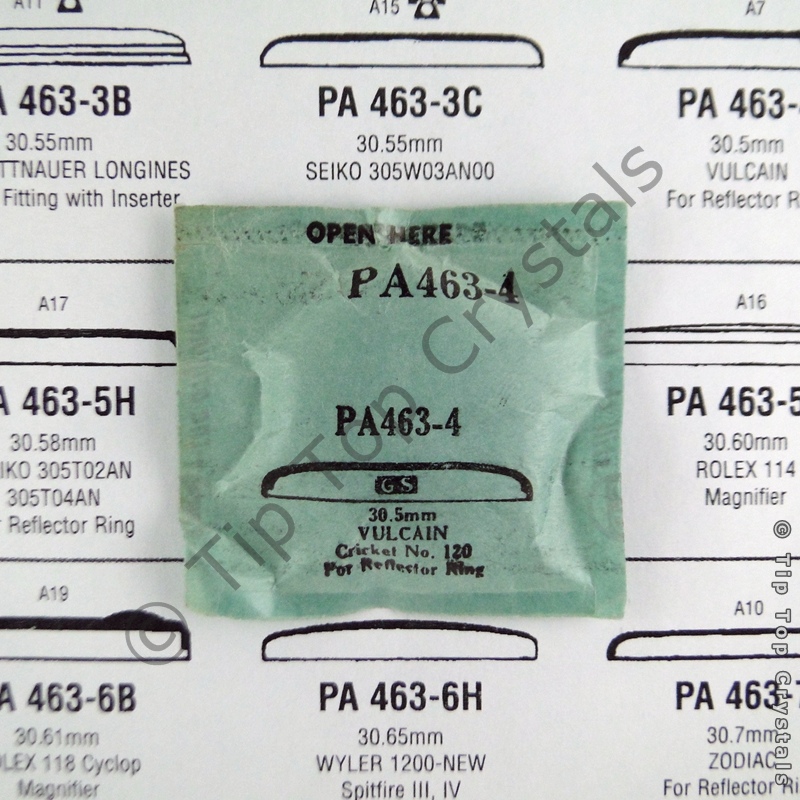 GS PA463-4 Watch Crystal - Click Image to Close