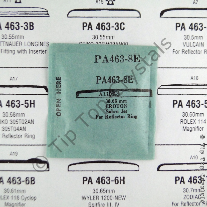 GS PA463-8E Watch Crystal - Click Image to Close