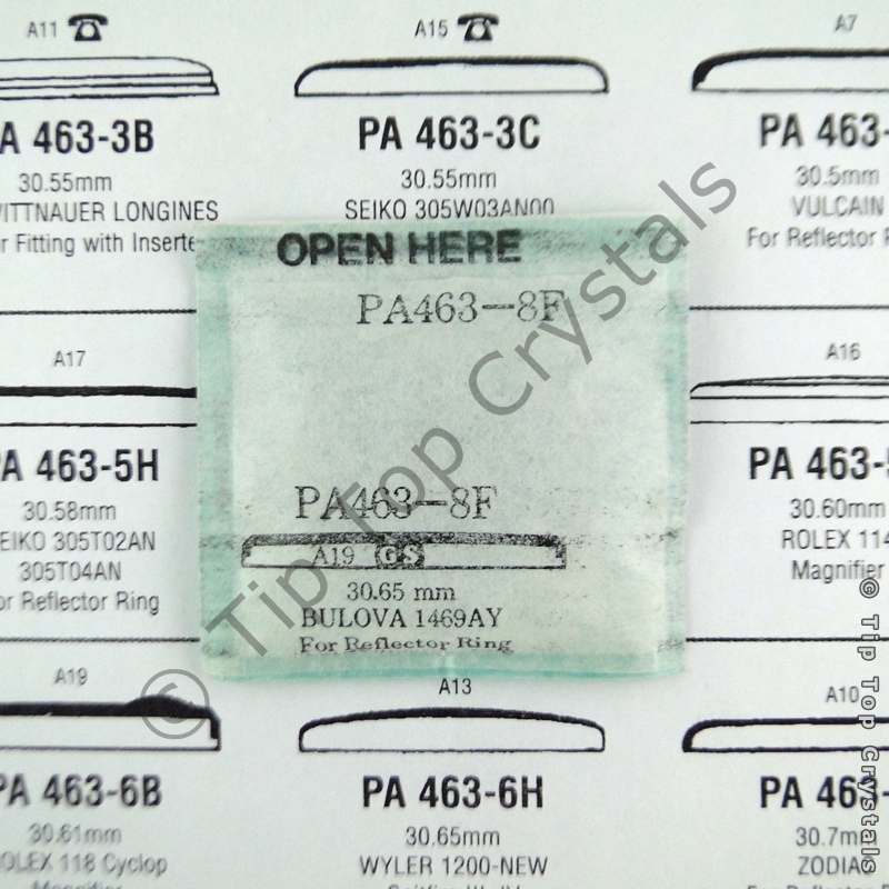 GS PA463-8F Watch Crystal - Click Image to Close