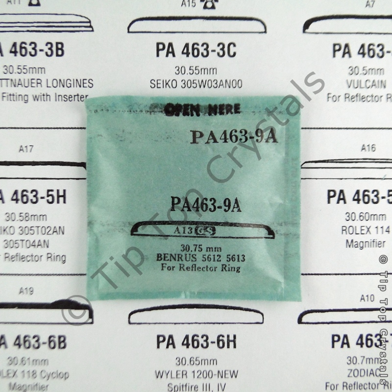 GS PA463-9A Watch Crystal - Click Image to Close