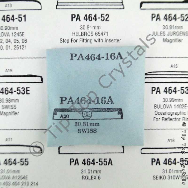 GS PA464-16A Watch Crystal - Click Image to Close