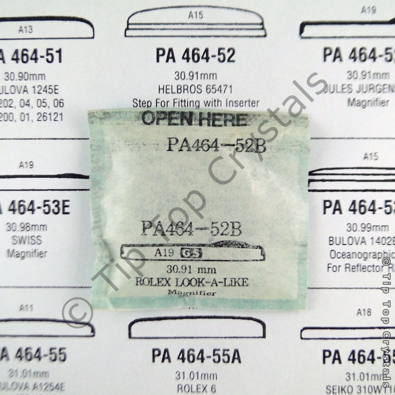 GS PA464-52B Watch Crystal - Click Image to Close