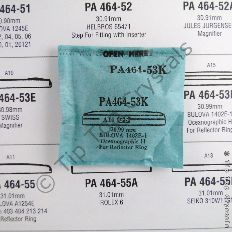 GS PA464-53K Watch Crystal - Click Image to Close