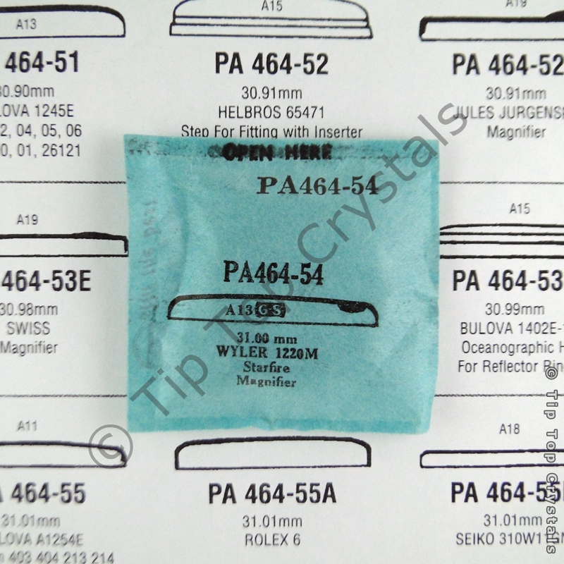 GS PA464-54 Watch Crystal - Click Image to Close