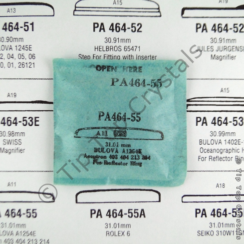 GS PA464-55 Watch Crystal - Click Image to Close